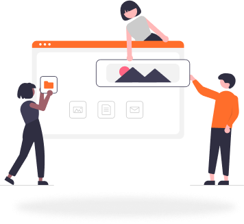 Team collaborating on analytics dashboard